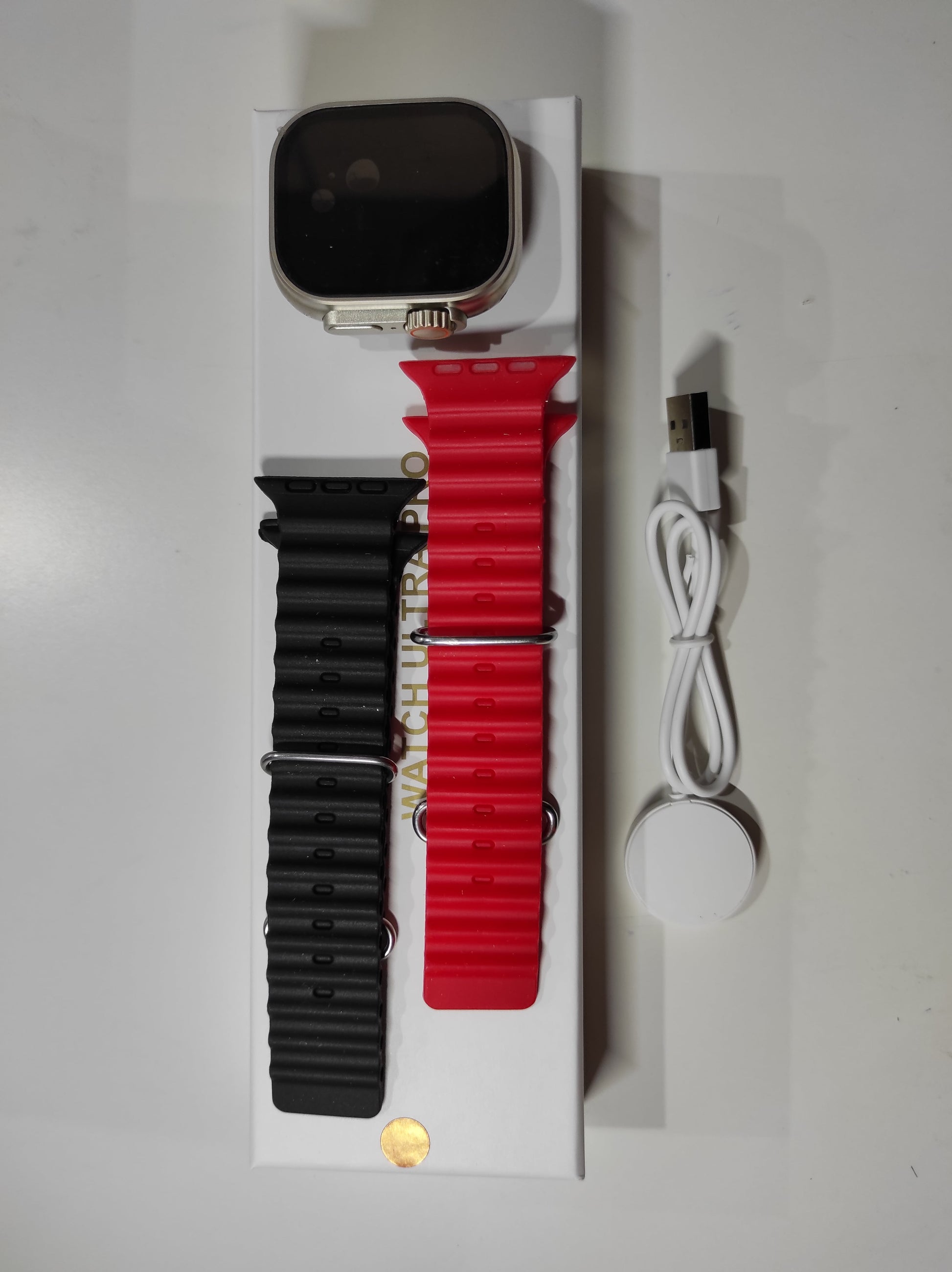 Smartwatch Ultra Pro con 2 correas ( rojo + negro ) - additional image 7