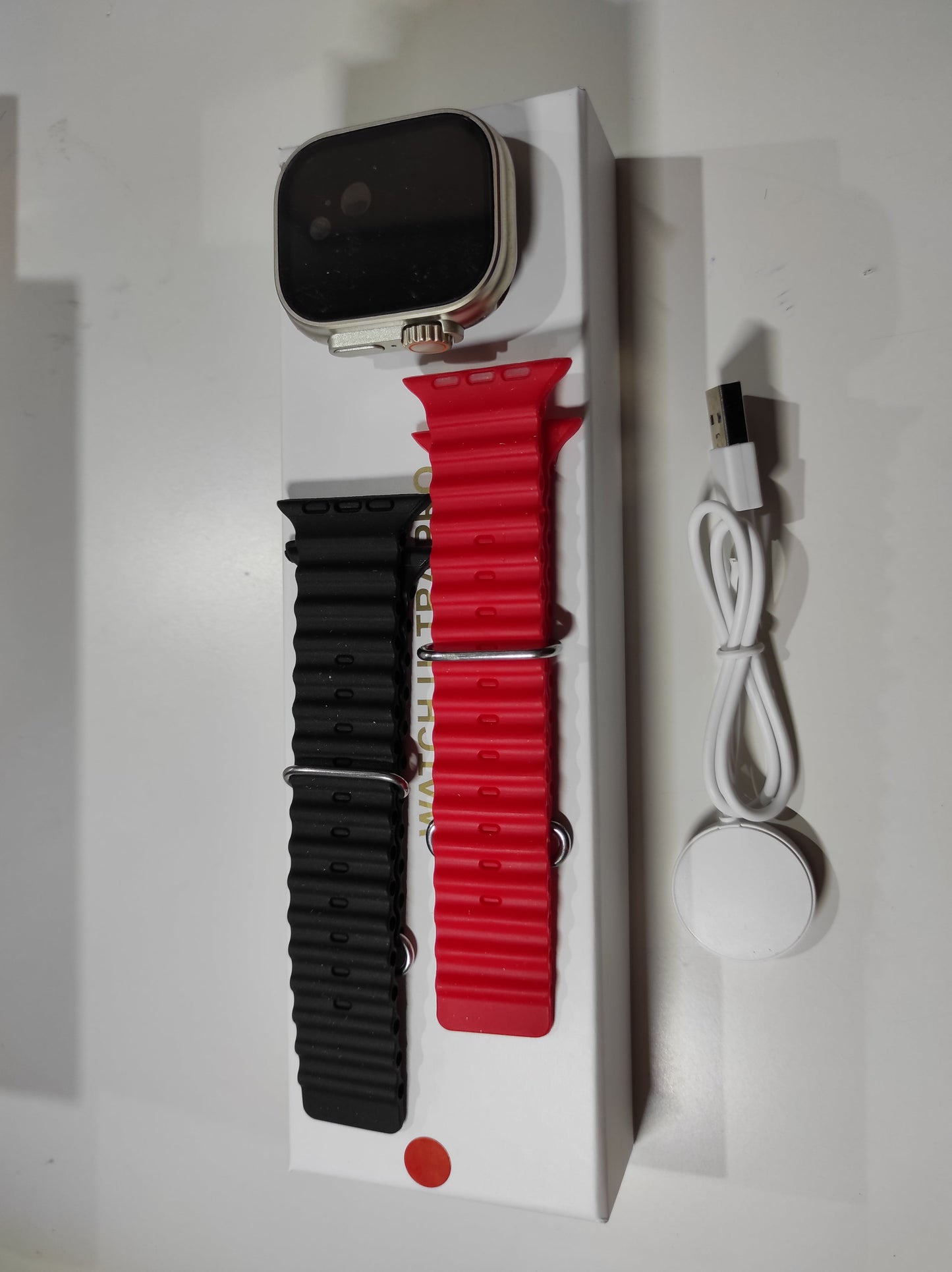 Smartwatch Ultra Pro con 2 correas ( rojo + negro ) - additional image 9