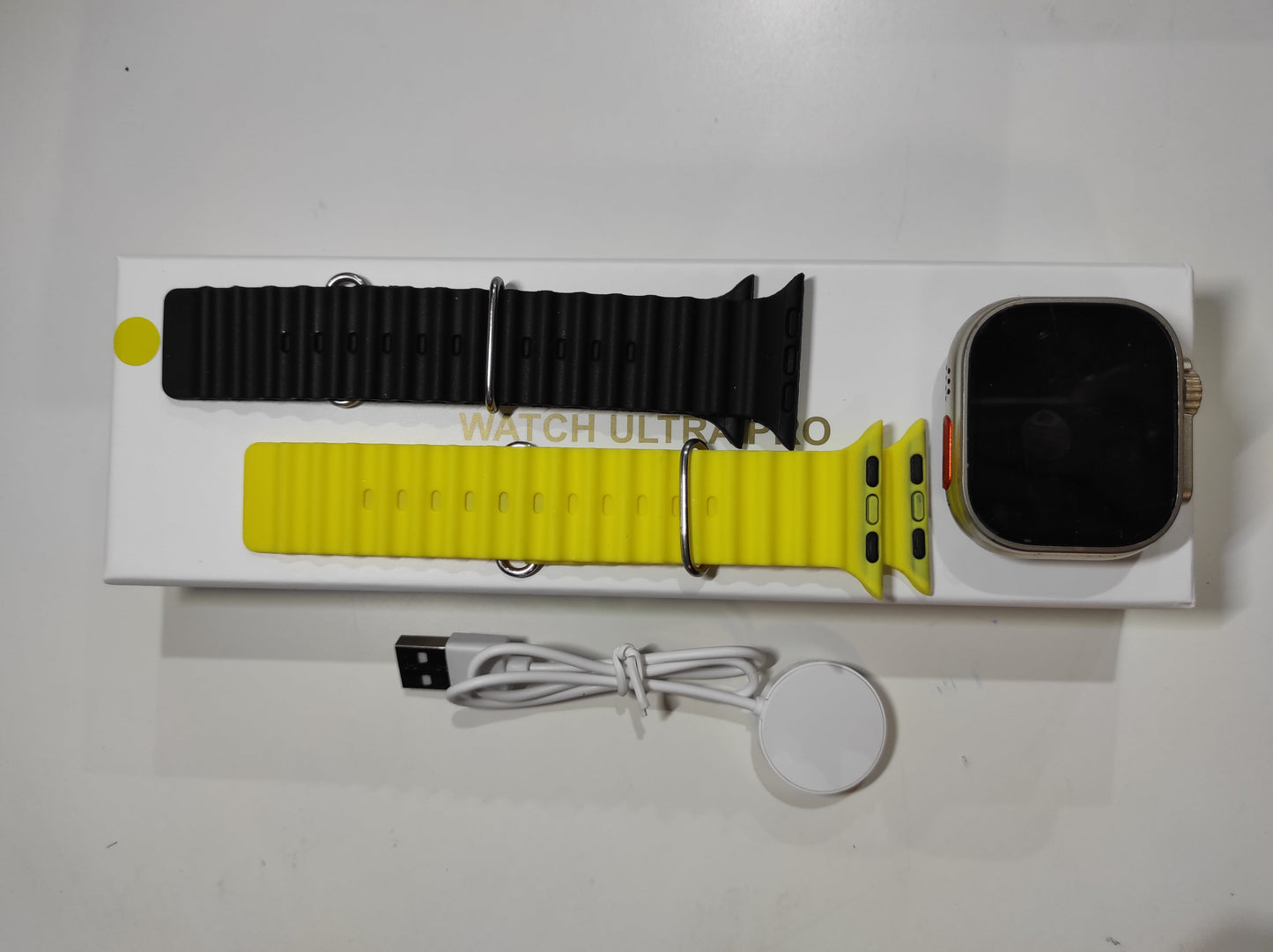 Smartwatch Ultra Pro con 2 correas ( amarillo + negro ) - additional image 1