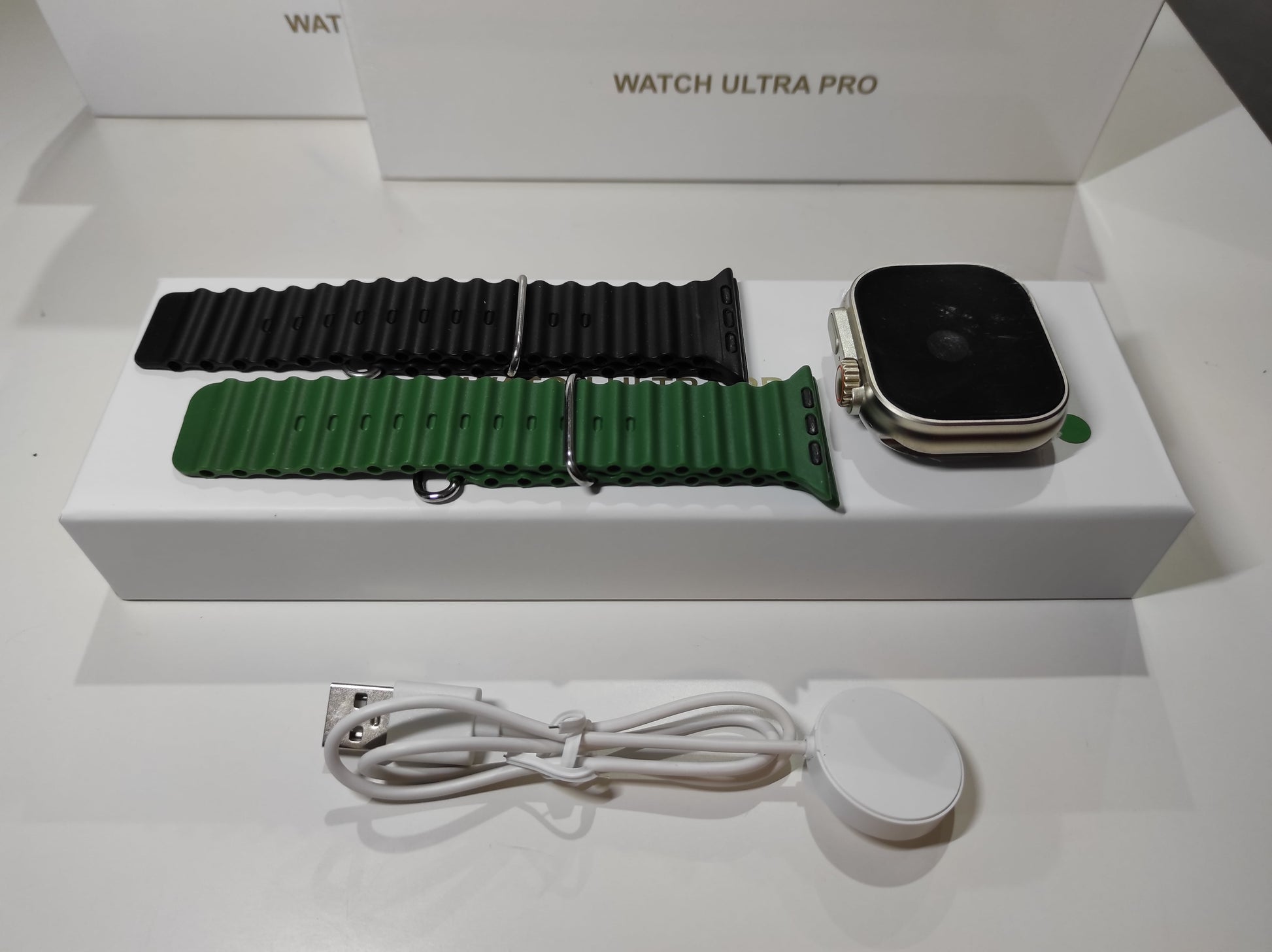 Smartwatch Ultra Pro con 2 correas ( verde + negro ) - additional image 8